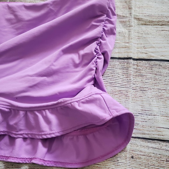 ATHLETA Purple Ruffle hem Bikini Bottom Only M - Picture 2 of 4